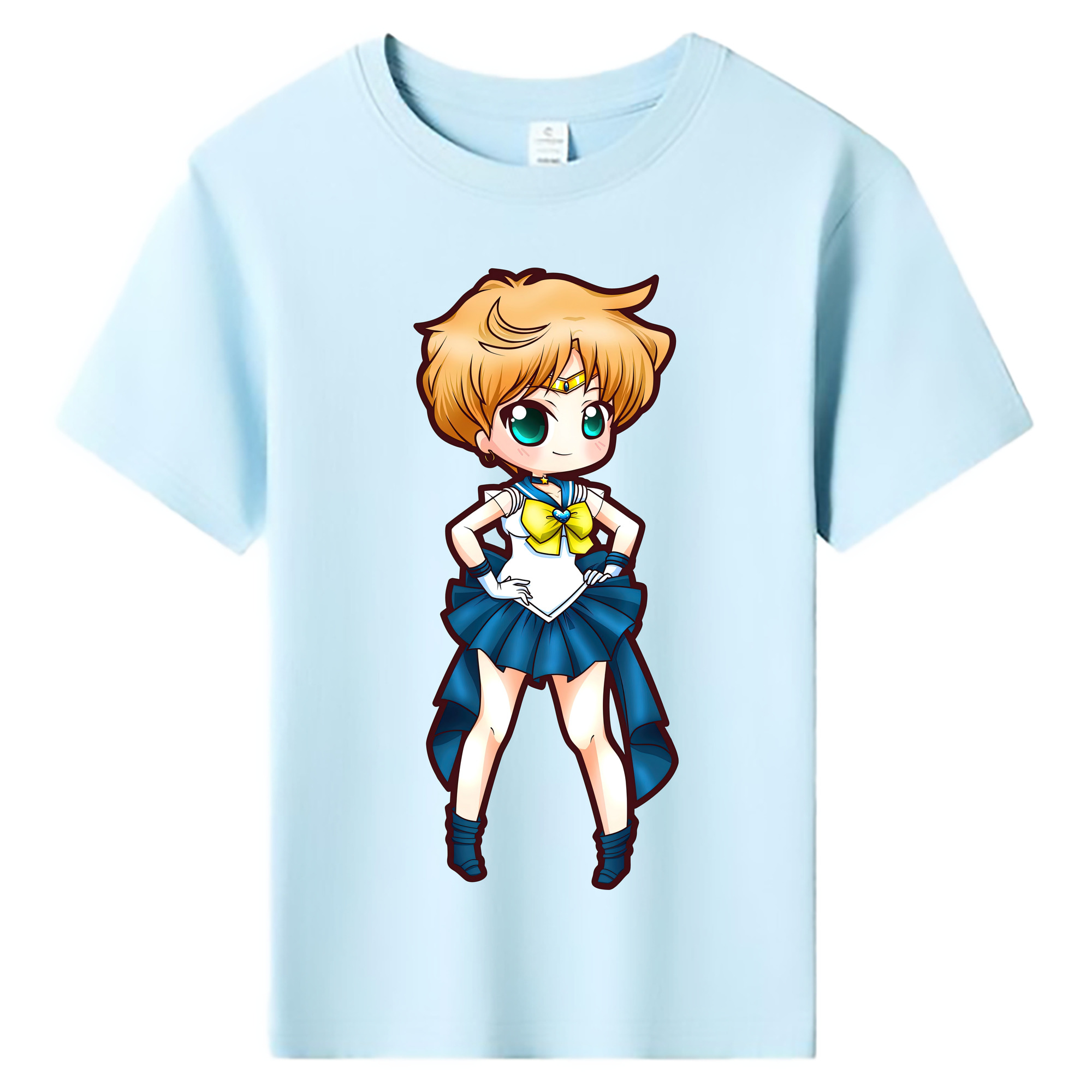 （画像用） 美少女戦士セーラームーン 天王はるか Sailor Moon Tenoh Haruka 綿100％キッズTシャツ（フロントプリント）